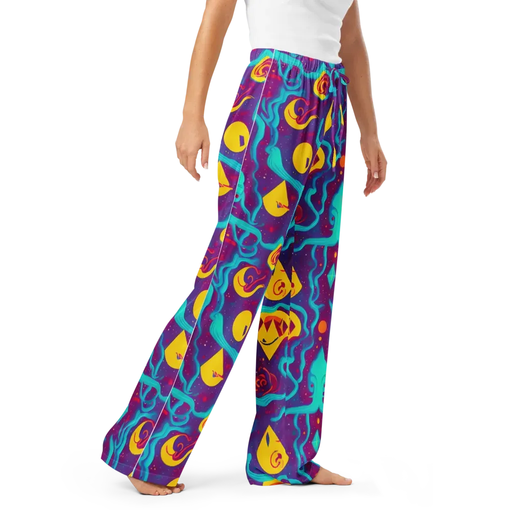 Cosmic Current on Women's Pajama Pants — Right Front