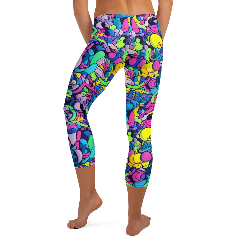 Radiant Revelation on Capri Leggings — Back