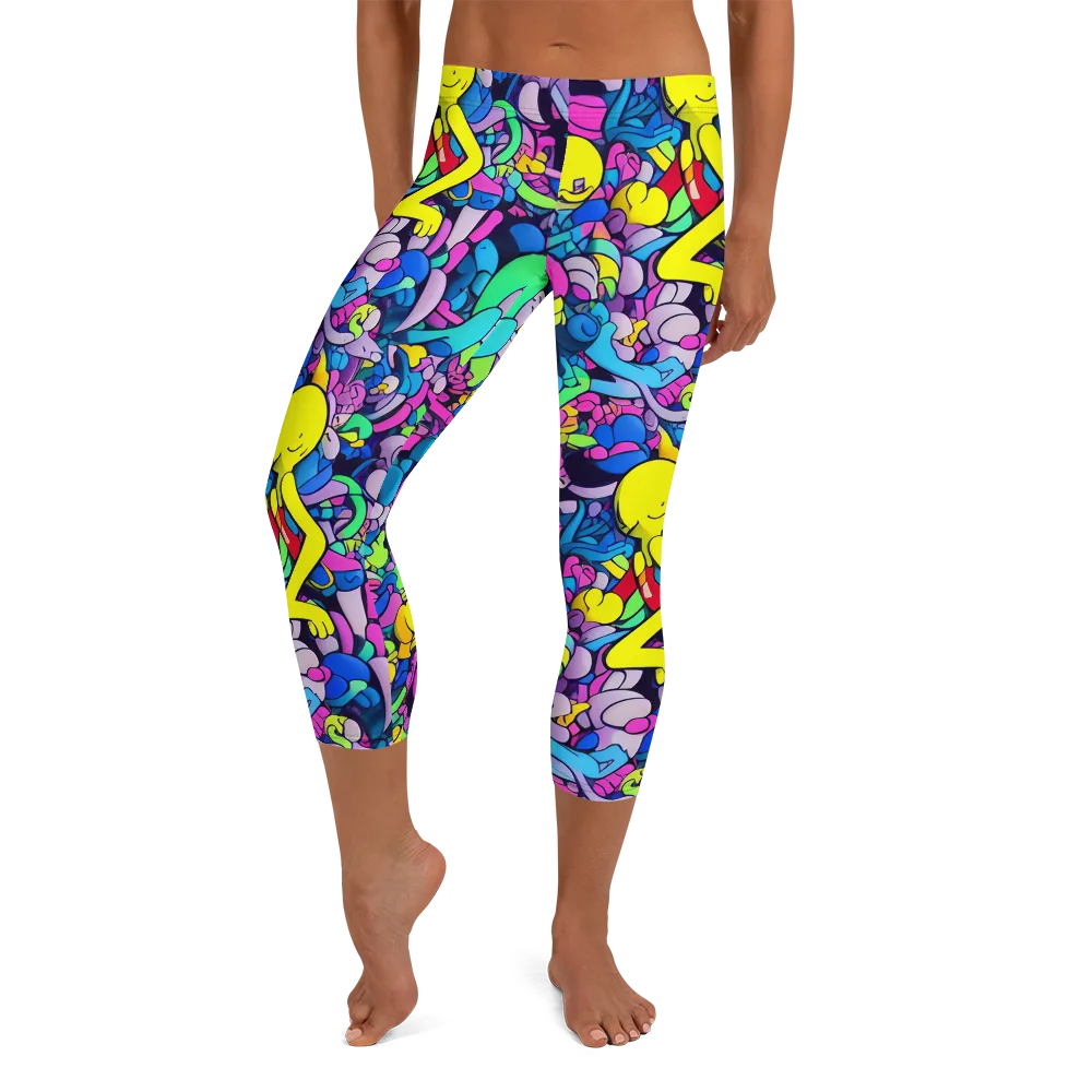 Radiant Revelation on Capri Leggings — Front