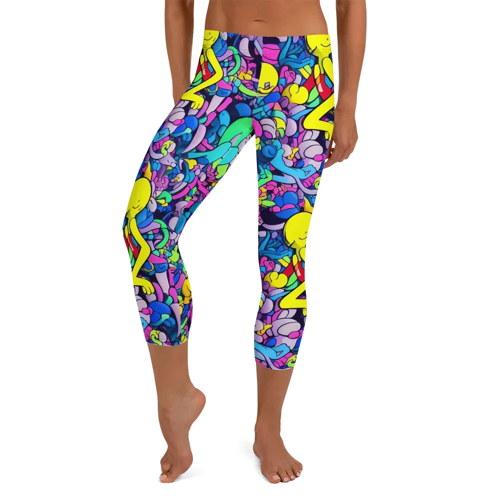 Radiant Revelation on Capri Leggings — Front