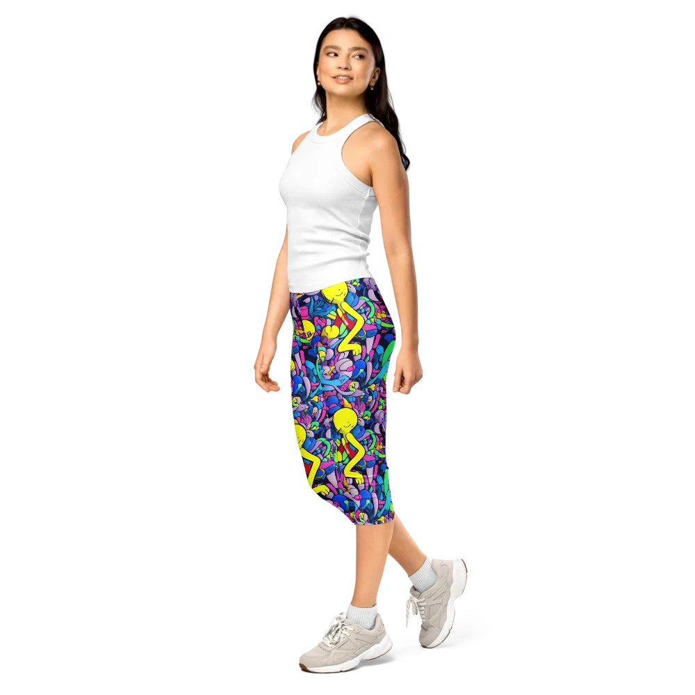 Radiant Revelation on Capri Leggings — Left Front