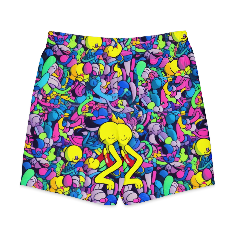 Radiant Revelation on Men's Board Shorts — Back