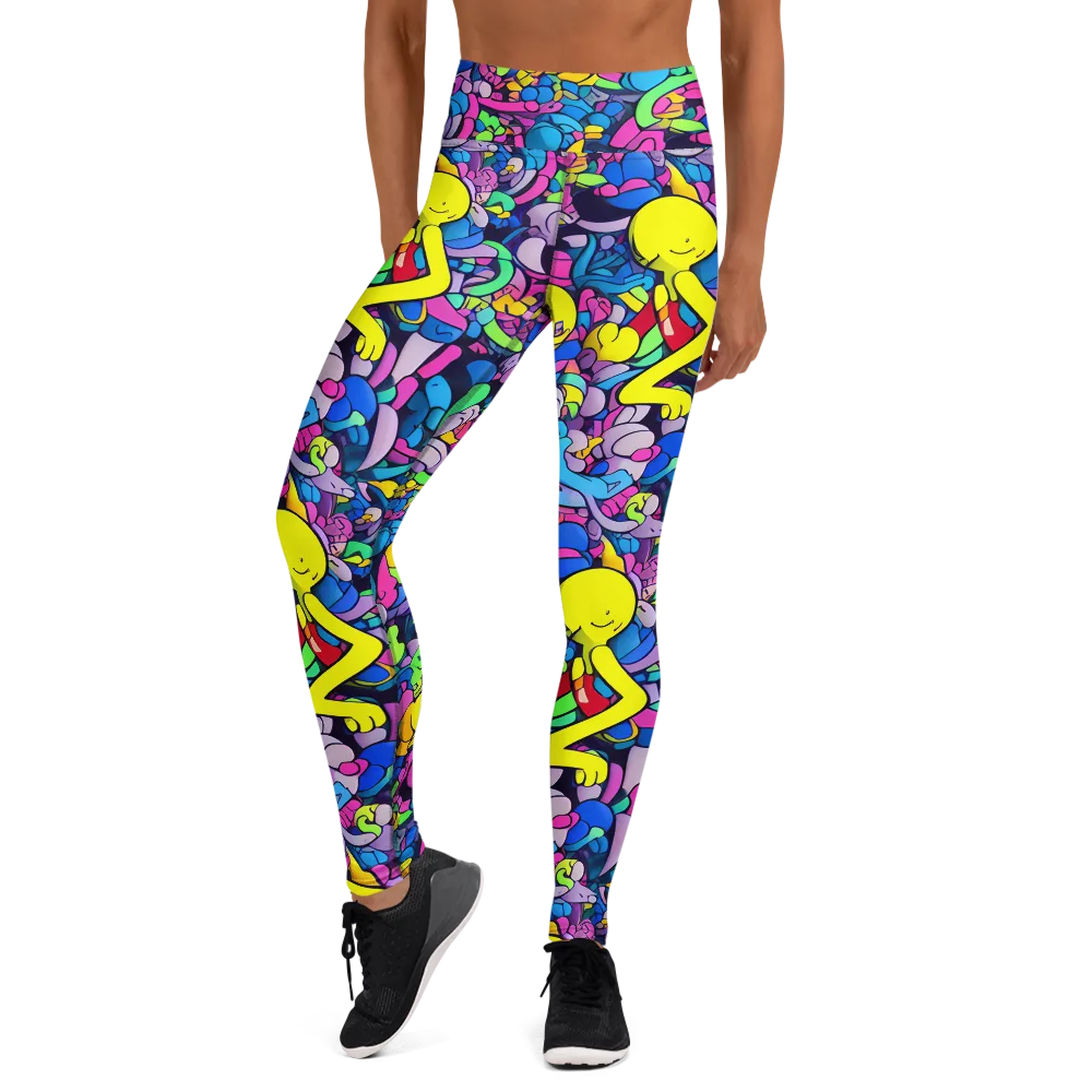 Radiant Revelation on Yoga Leggings — Front