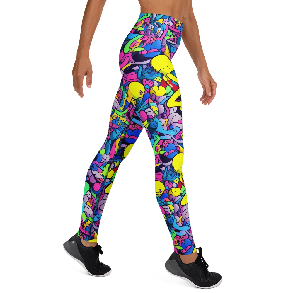 Radiant Revelation on Yoga Leggings — Right