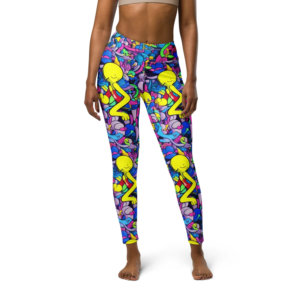 Radiant Revelation on Yoga Leggings — Front