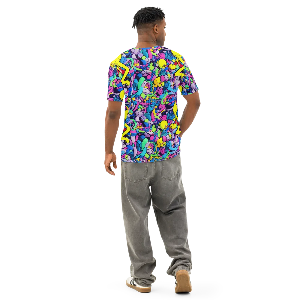 Radiant Revelation on Men's Cotton Crew Neck T-Shirt — Back