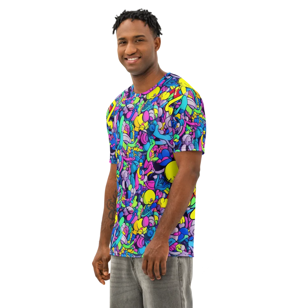 Radiant Revelation on Men's Cotton Crew Neck T-Shirt — Left Front