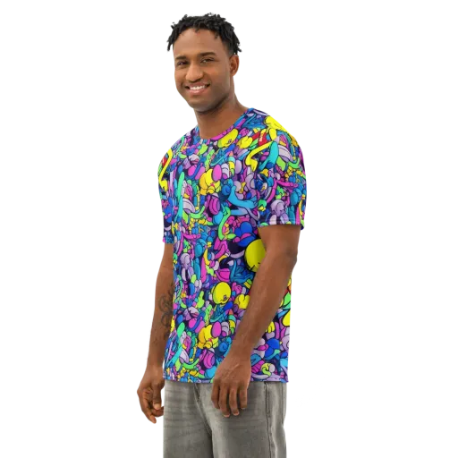 Radiant Revelation on a Men's Cotton Crew Neck T-Shirt
