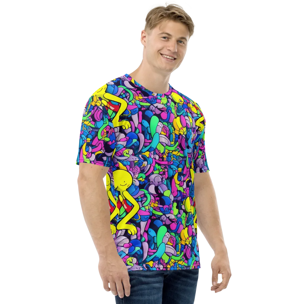 Radiant Revelation on Men's Crew Neck T-Shirt — Right