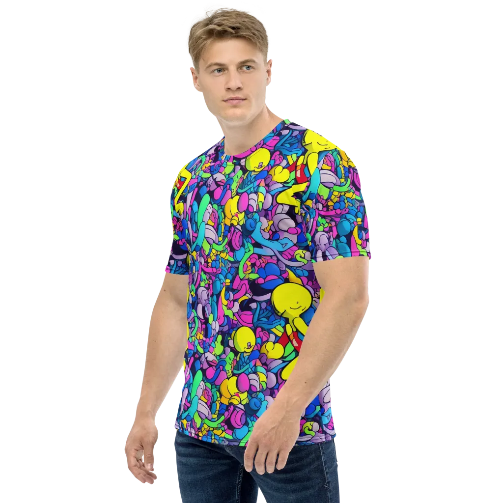 Radiant Revelation on Men's Crew Neck T-Shirt — Left