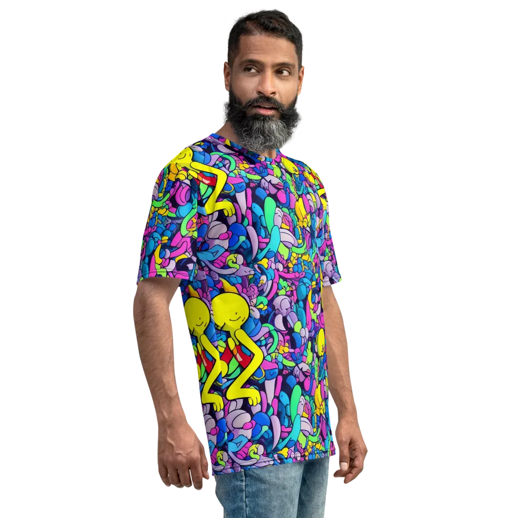 Radiant Revelation on Men's Crew Neck T-Shirt — Right