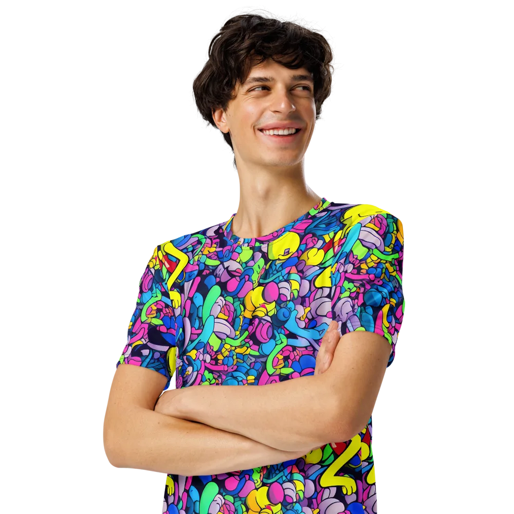 Radiant Revelation on Men's Crew Neck T-Shirt — Left Front