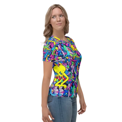 Radiant Revelation on a Women's Crew Neck T-Shirt