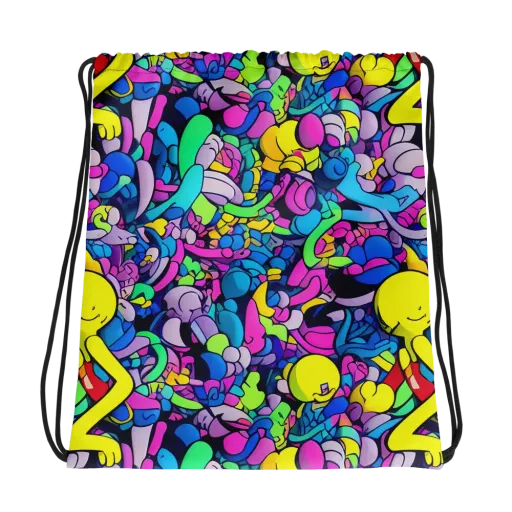 Radiant Revelation on a Drawstring Bag