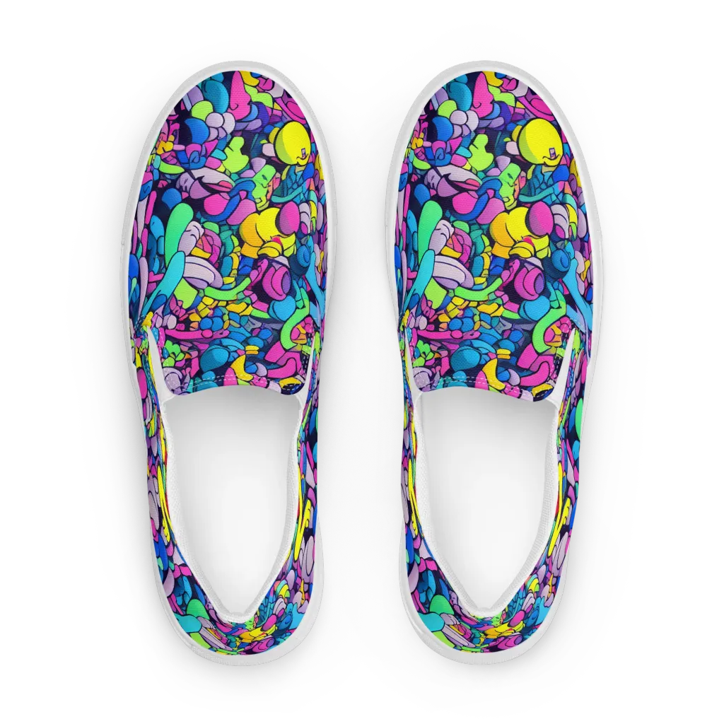 Radiant Revelation on Women's Slip-On Canvas Shoes — Front