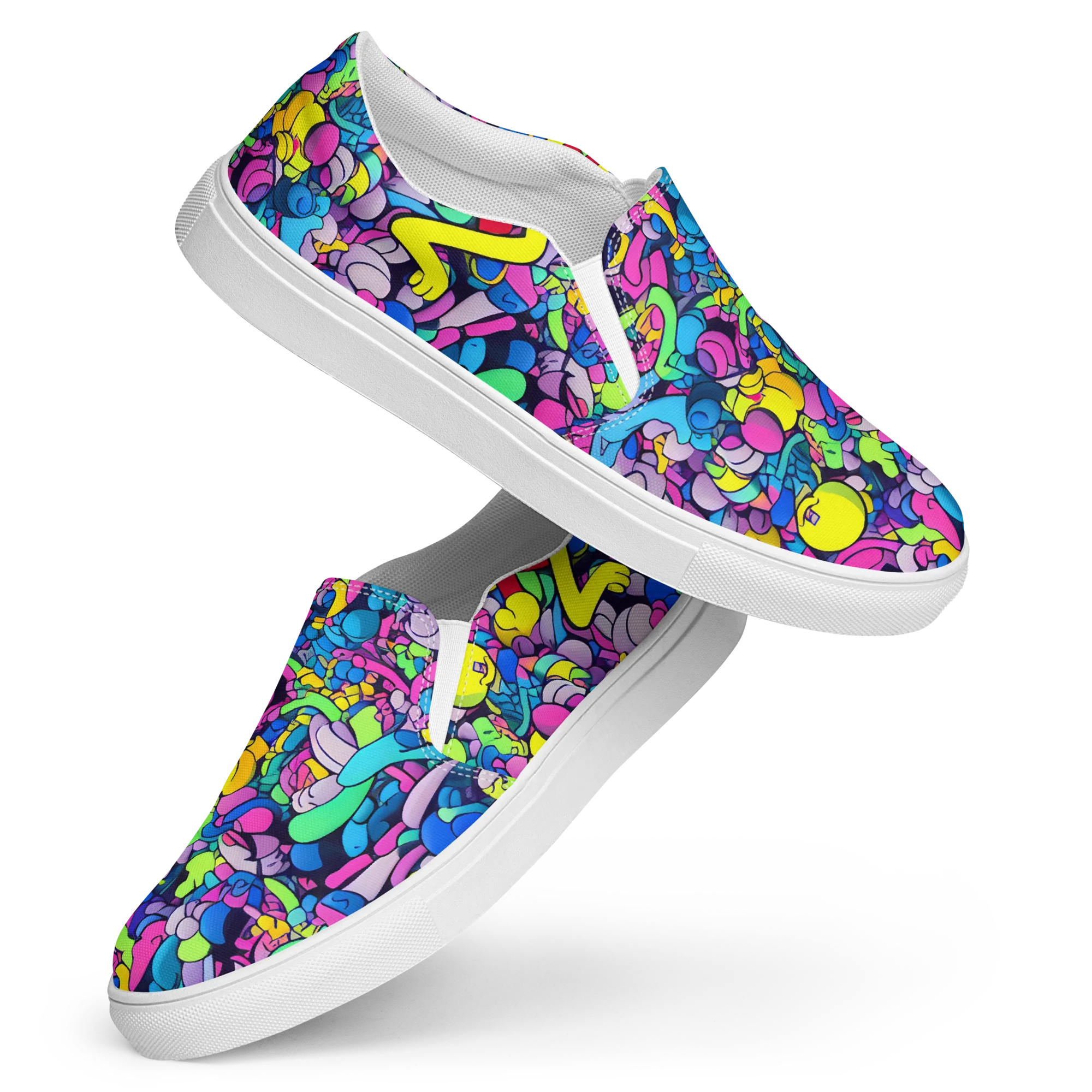 Radiant Revelation on Women's Slip-On Canvas Shoes — Front