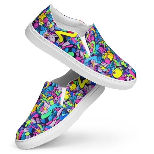 Radiant Revelation on a Women's Slip-On Canvas Shoes