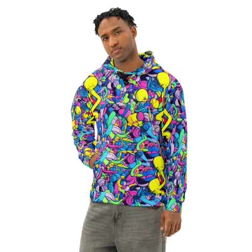 Radiant Revelation on a Cotton Hoodie