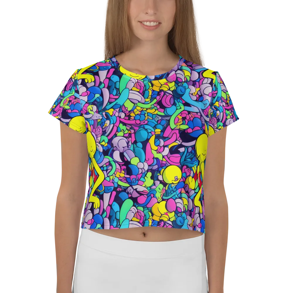 Radiant Revelation on Crop Tee — Front