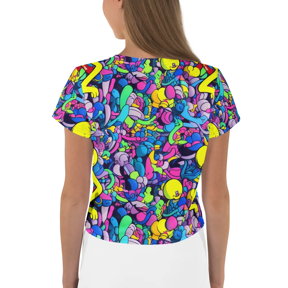 Radiant Revelation on Crop Tee — Back