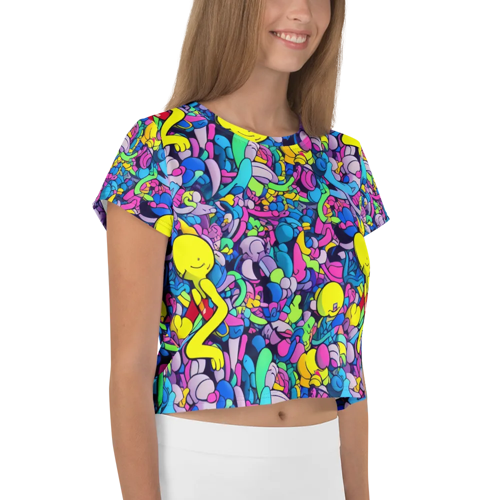 Radiant Revelation on Crop Tee — Right