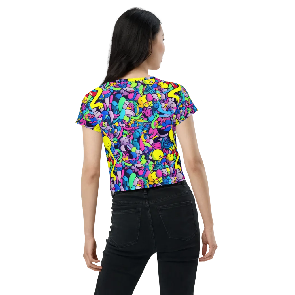 Radiant Revelation on Crop Tee — Back