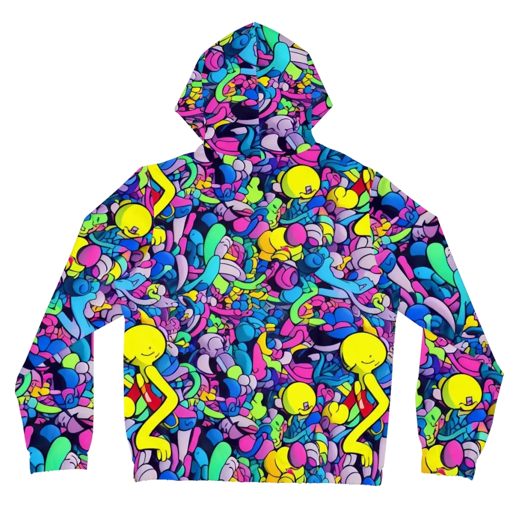 Radiant Revelation on Women's Full-Zip Hoodie — Back