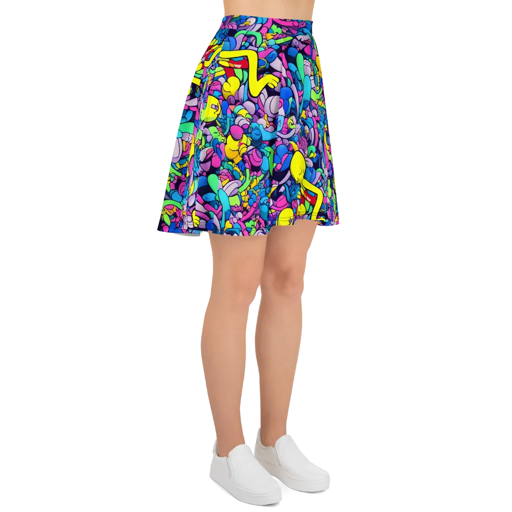 Radiant Revelation on Skater Skirt — Right