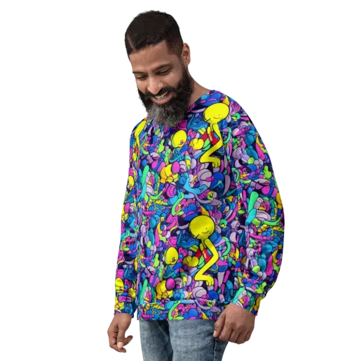 Radiant Revelation on a Sweatshirt
