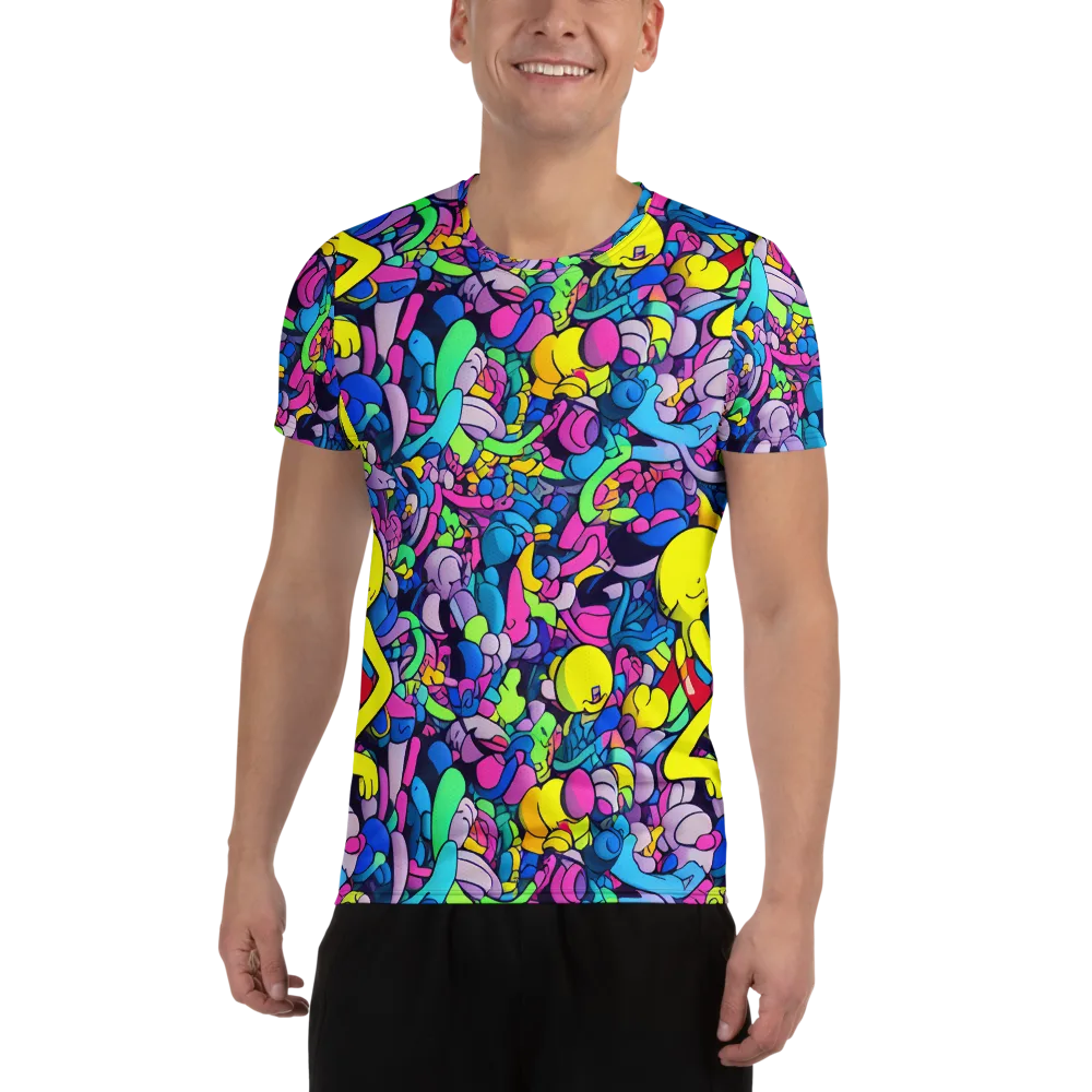 Radiant Revelation on Men's Athletic T-Shirt — Front