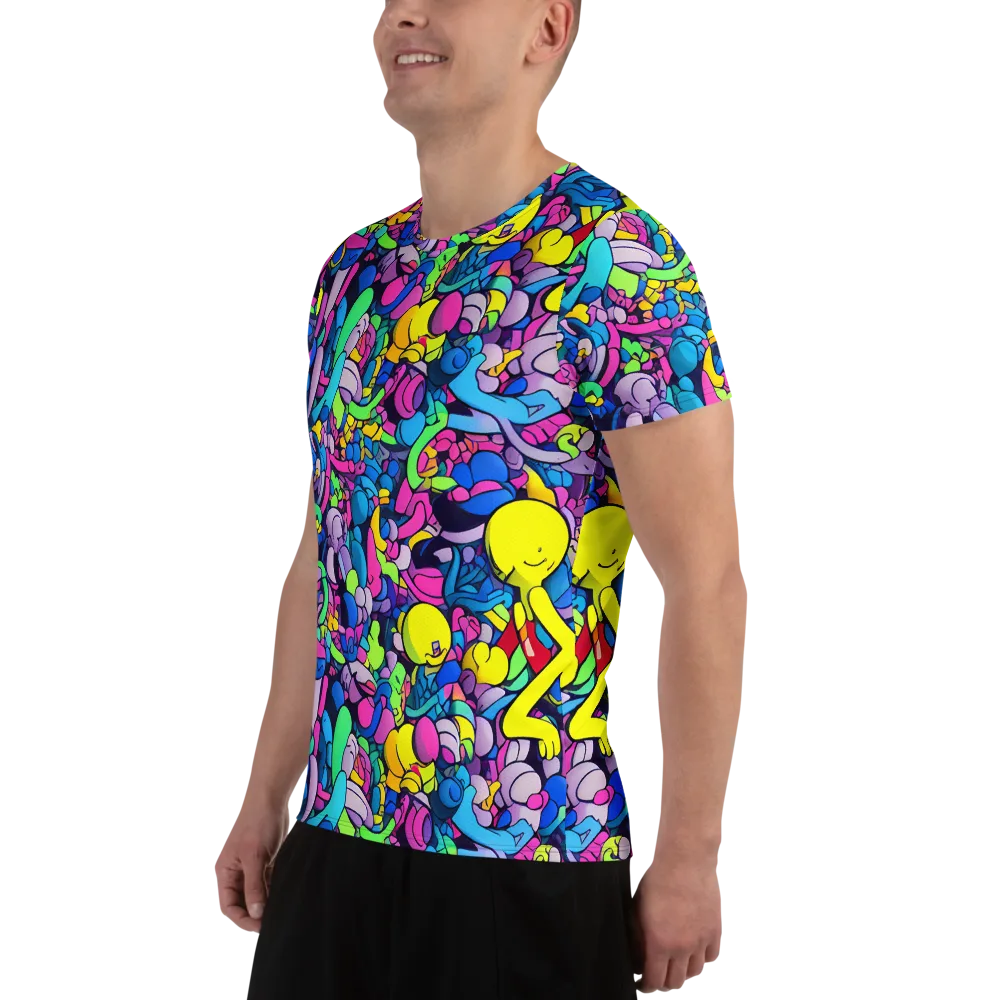 Radiant Revelation on Men's Athletic T-Shirt — Left