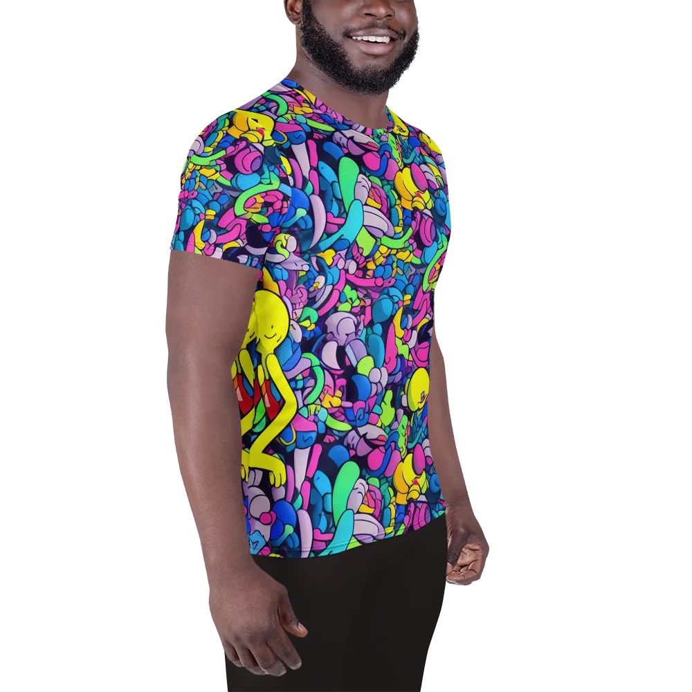 Radiant Revelation on Men's Athletic T-Shirt — Right