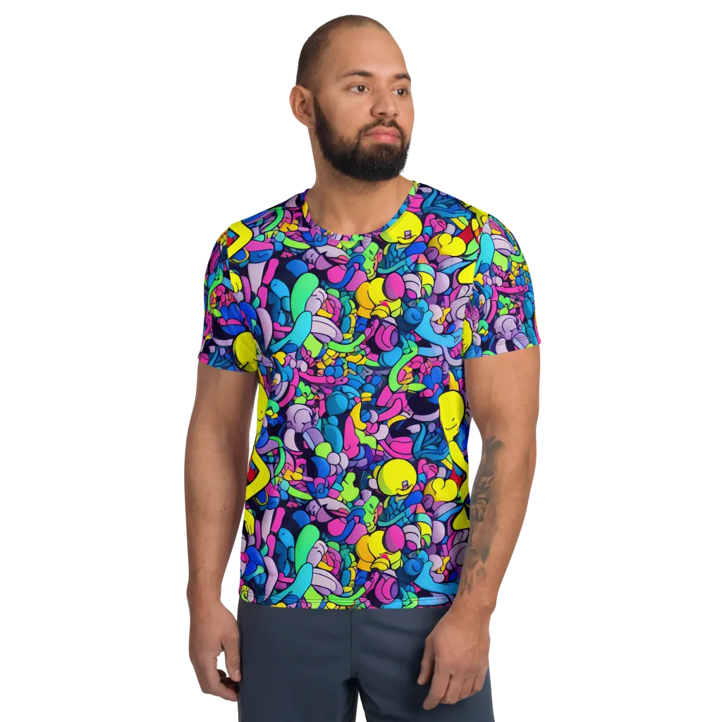Radiant Revelation on Men's Athletic T-Shirt — Front