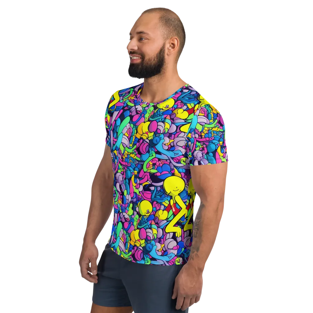 Radiant Revelation on Men's Athletic T-Shirt — Left