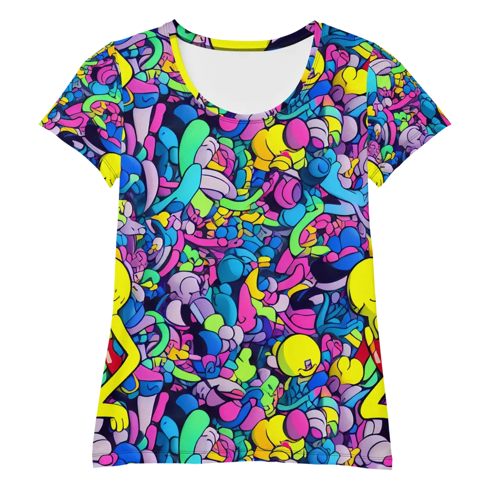 Radiant Revelation on Women's Athletic T-Shirt — Front