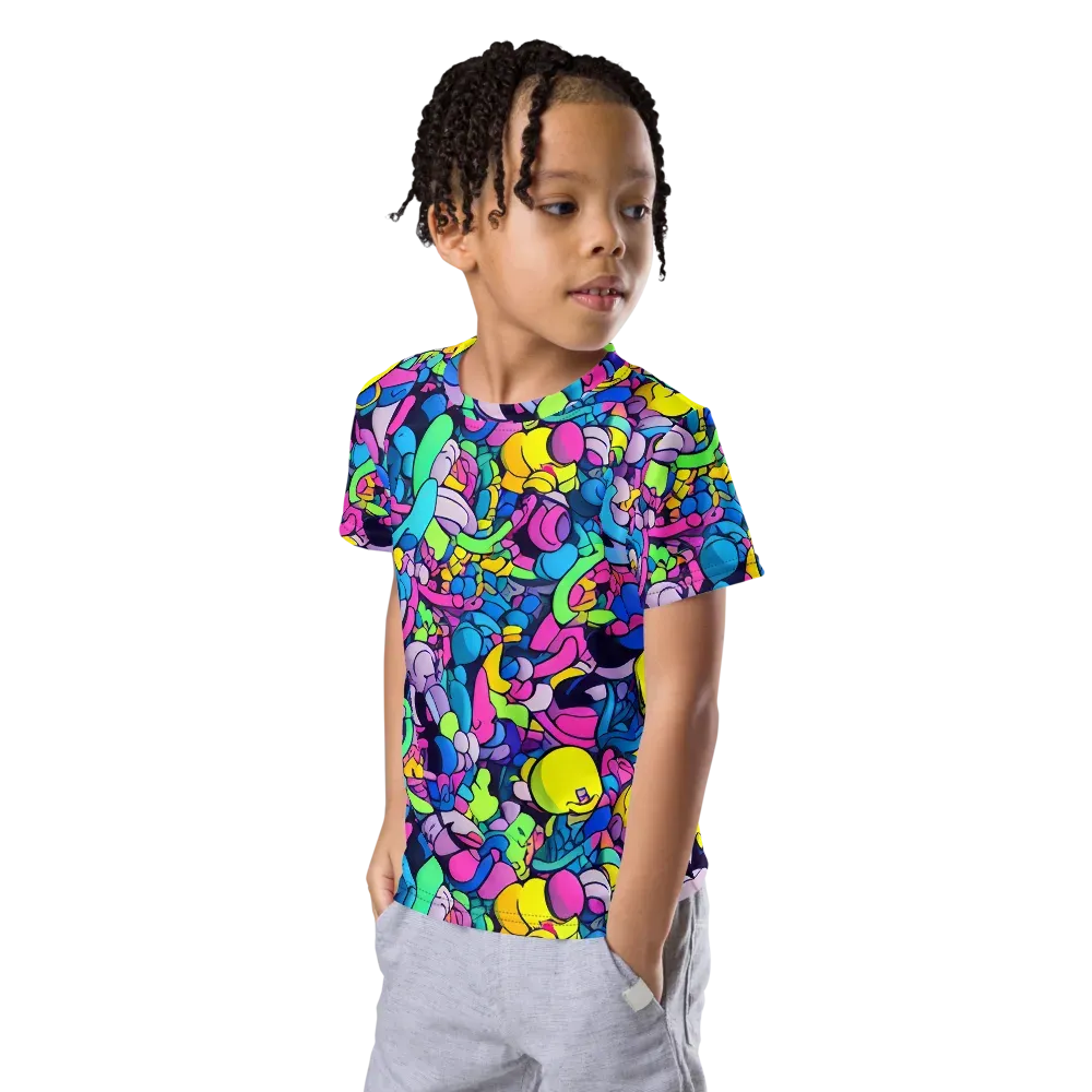 Radiant Revelation on Kids Crew Neck T-Shirt — Left Front