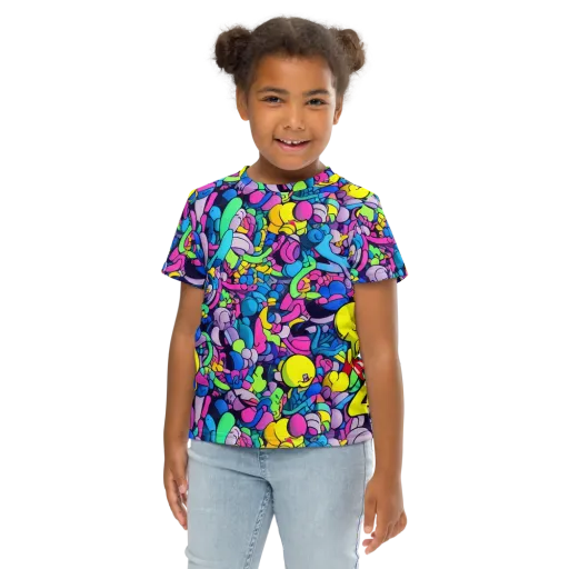 Radiant Revelation on a Kids Crew Neck T-Shirt