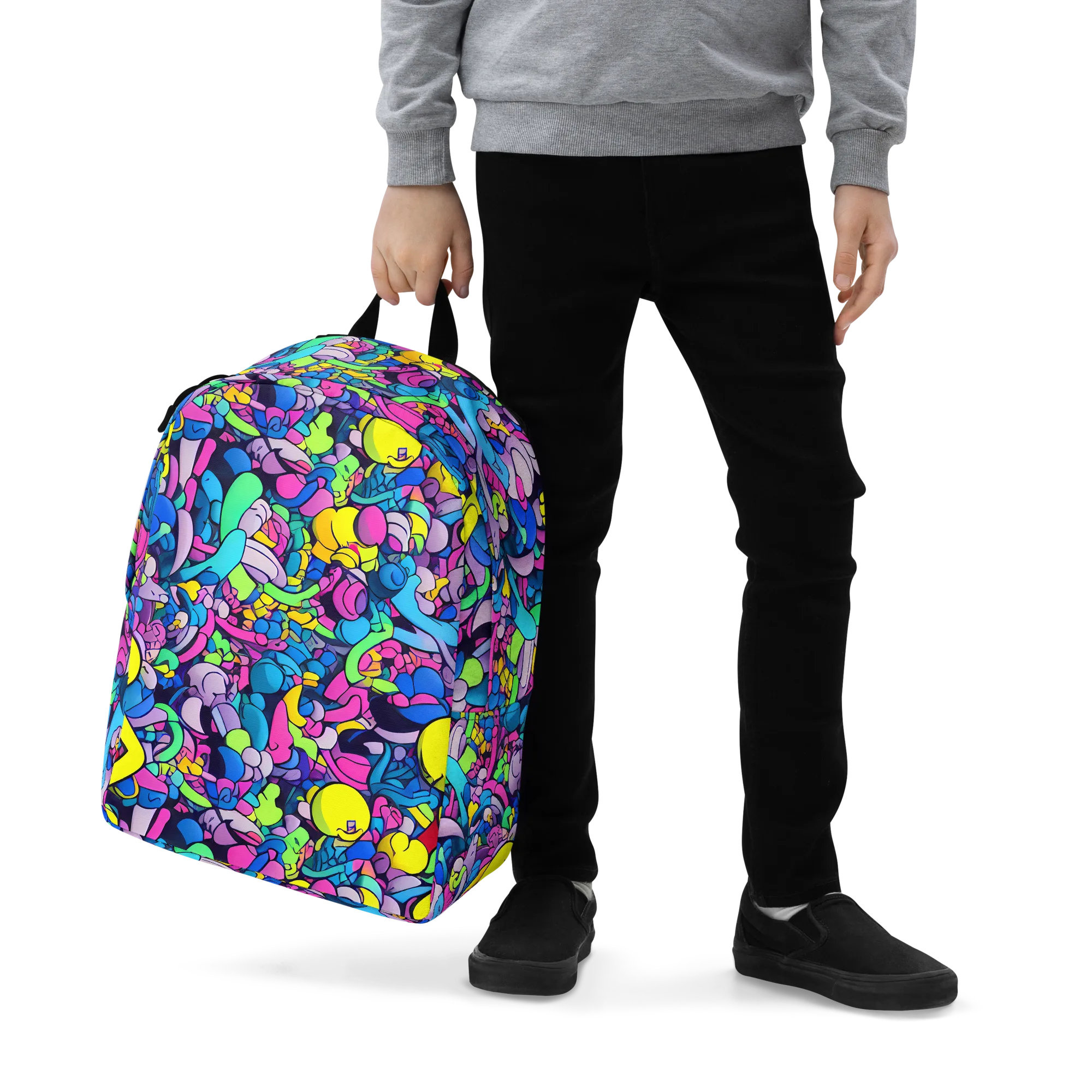 Radiant Revelation on Minimalist Backpack — Zoomed-in