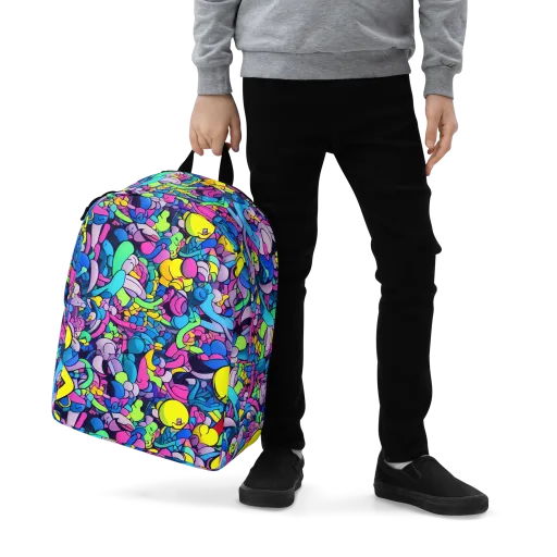 Radiant Revelation on a Minimalist Backpack