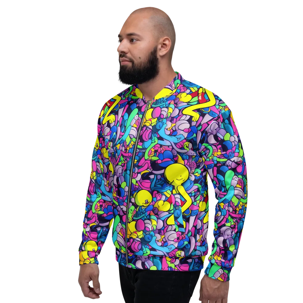 Radiant Revelation on Bomber Jacket — Left