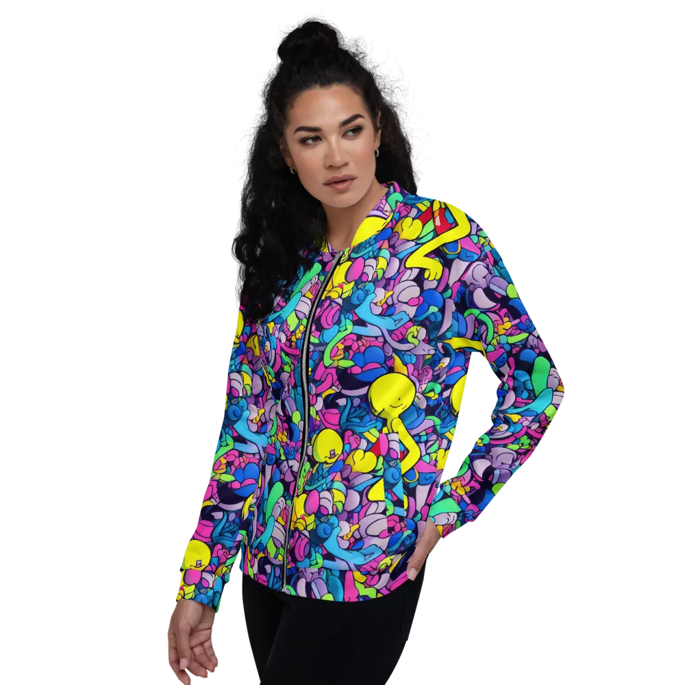 Radiant Revelation on Bomber Jacket — Left
