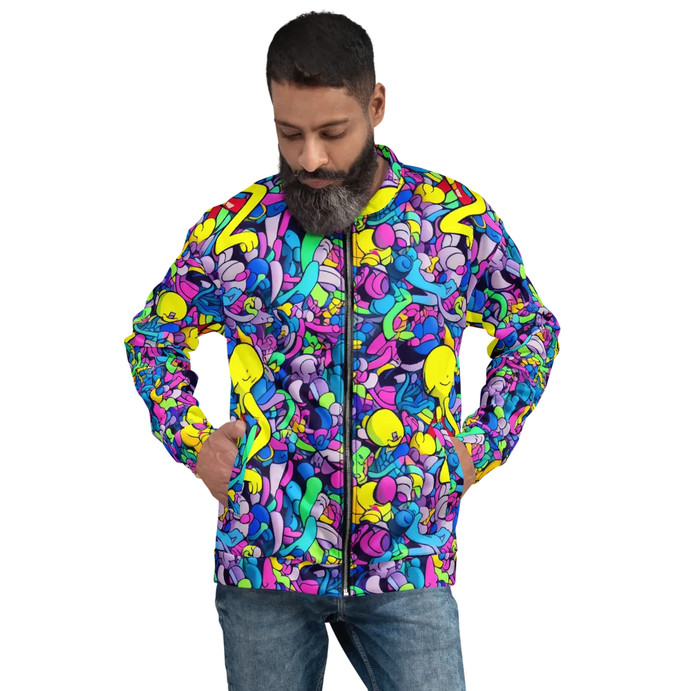 Radiant Revelation on Bomber Jacket — Front