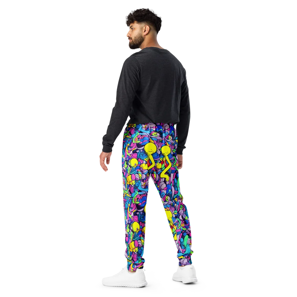 Radiant Revelation on Men's Joggers — Back