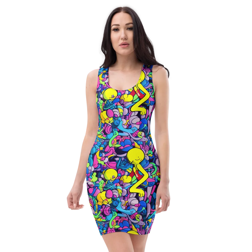 Radiant Revelation on Bodycon Dress — Front