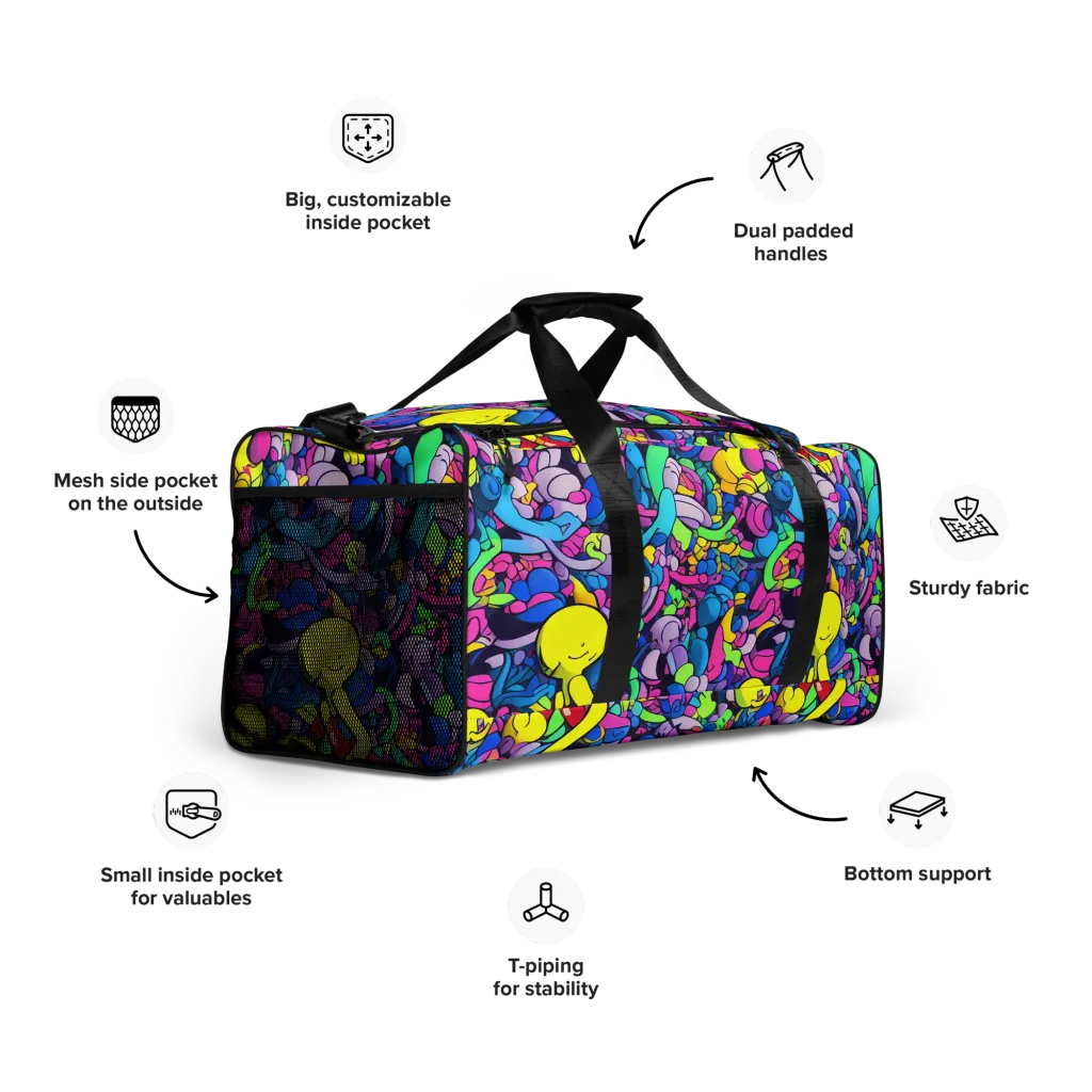 Radiant Revelation on Duffle Bag — Right Front