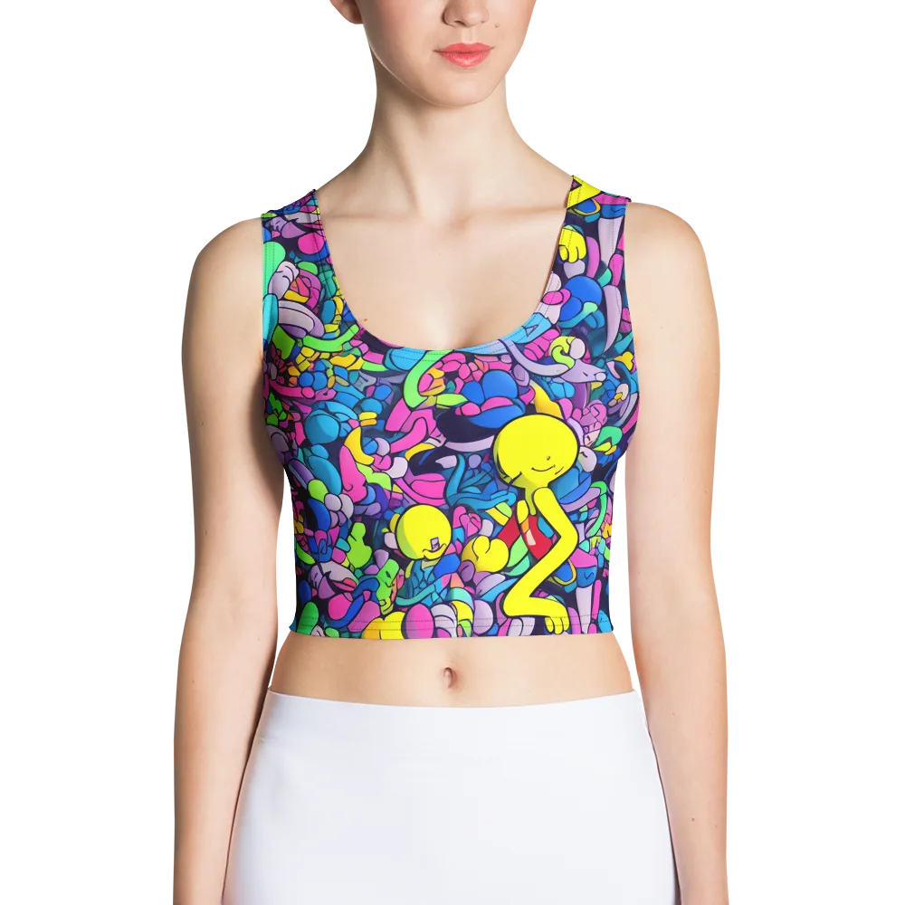 Radiant Revelation on Crop Top — Front