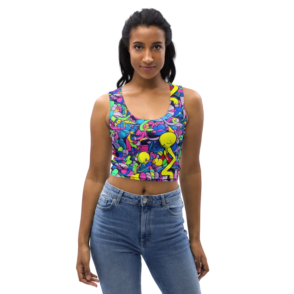 Radiant Revelation on Crop Top — Front