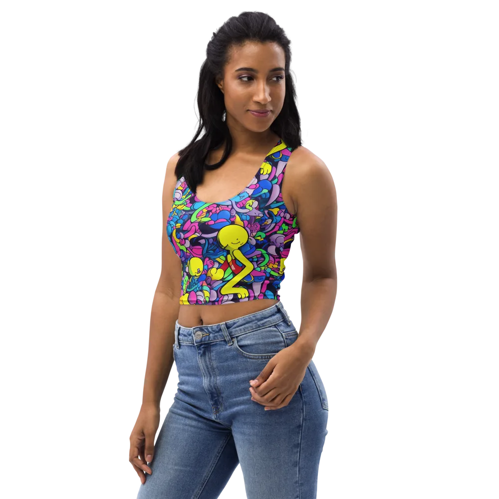 Radiant Revelation on Crop Top — Left Front