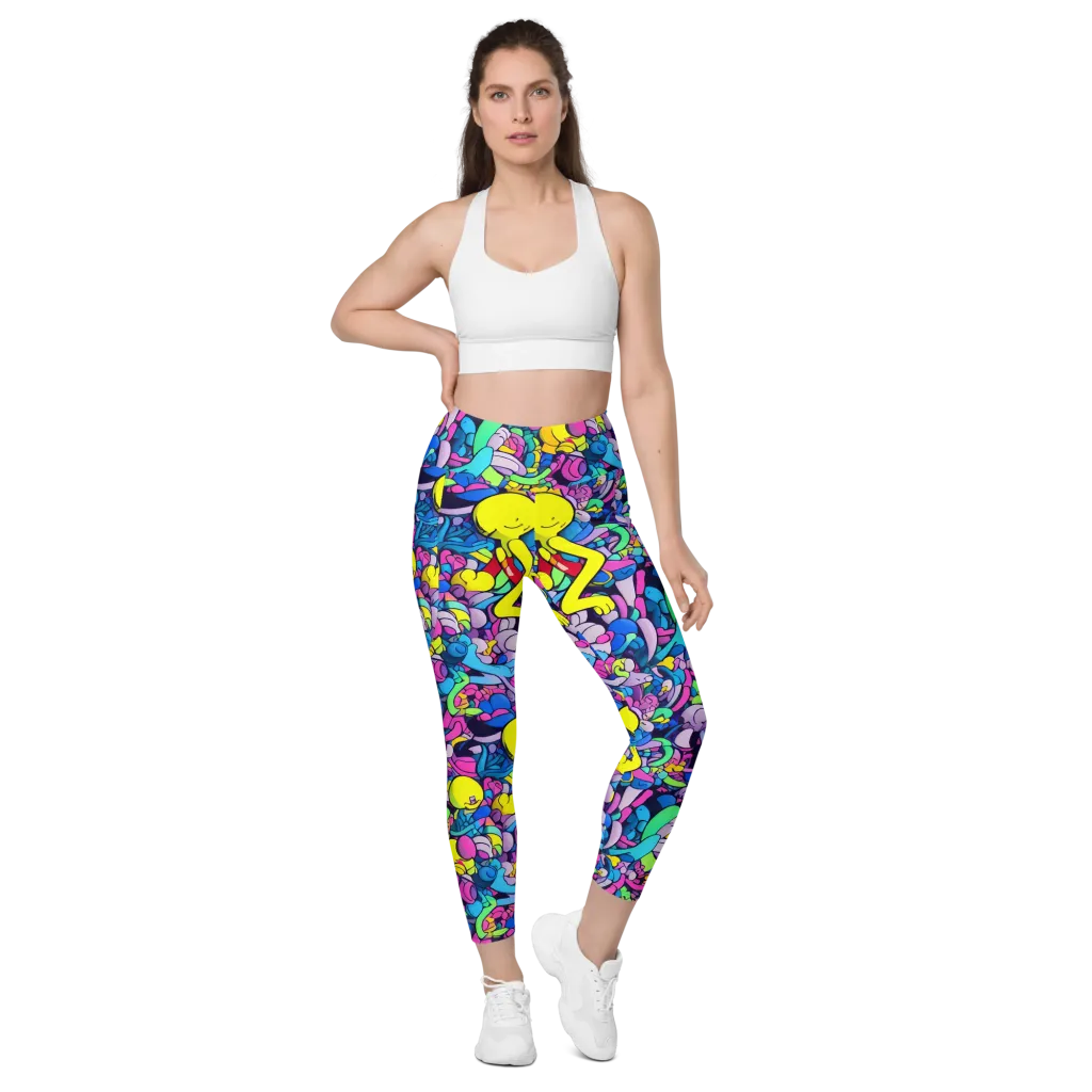 Radiant Revelation on Leggings with Pockets — Front