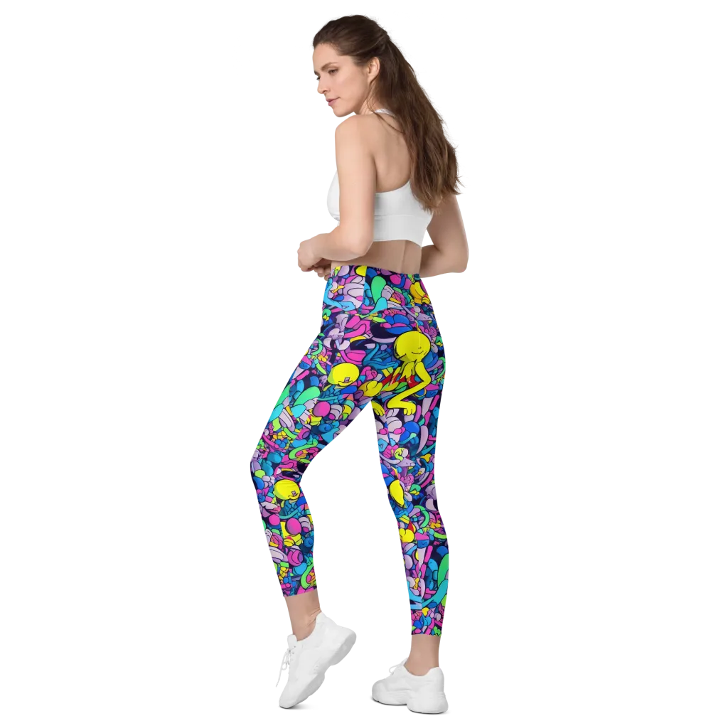 Radiant Revelation on Leggings with Pockets — Left Back